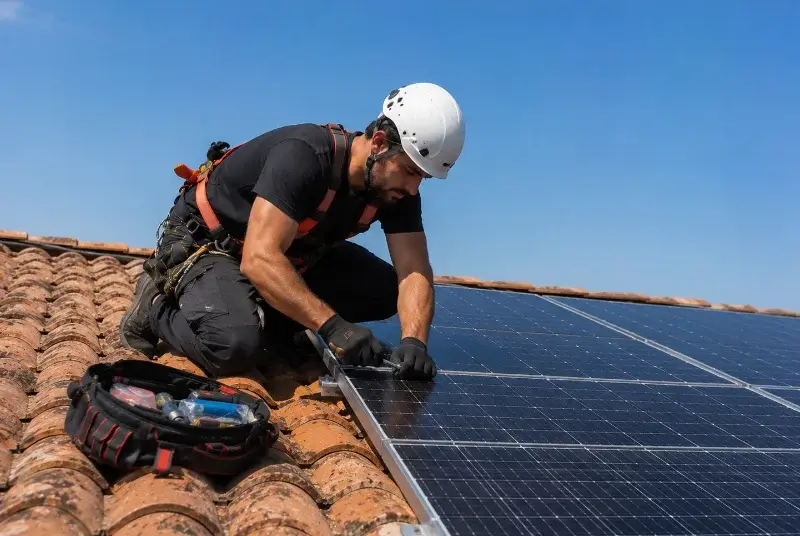Maintenance et monitoring de panneaux solaires à la Romagne