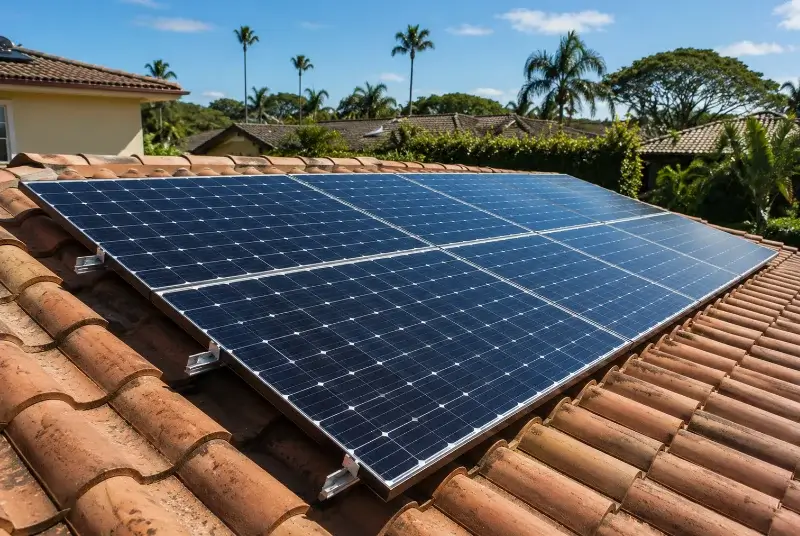 Installation de panneaux solaires à la Romagne